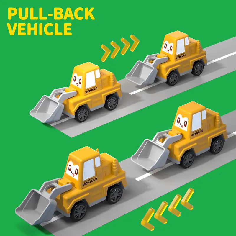 "Ultimate Truck Car Toy Set: 12 Pieces with Playmat and Storage Bag"
